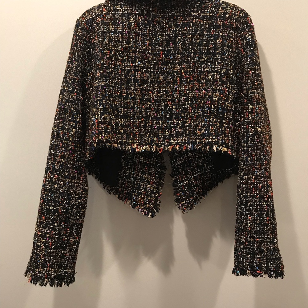 Lovers + Friends Paola Cropped Jacket, Size Large - Picture 6 of 7